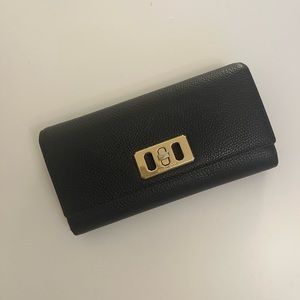Michael Kors MK Long Black Wallet